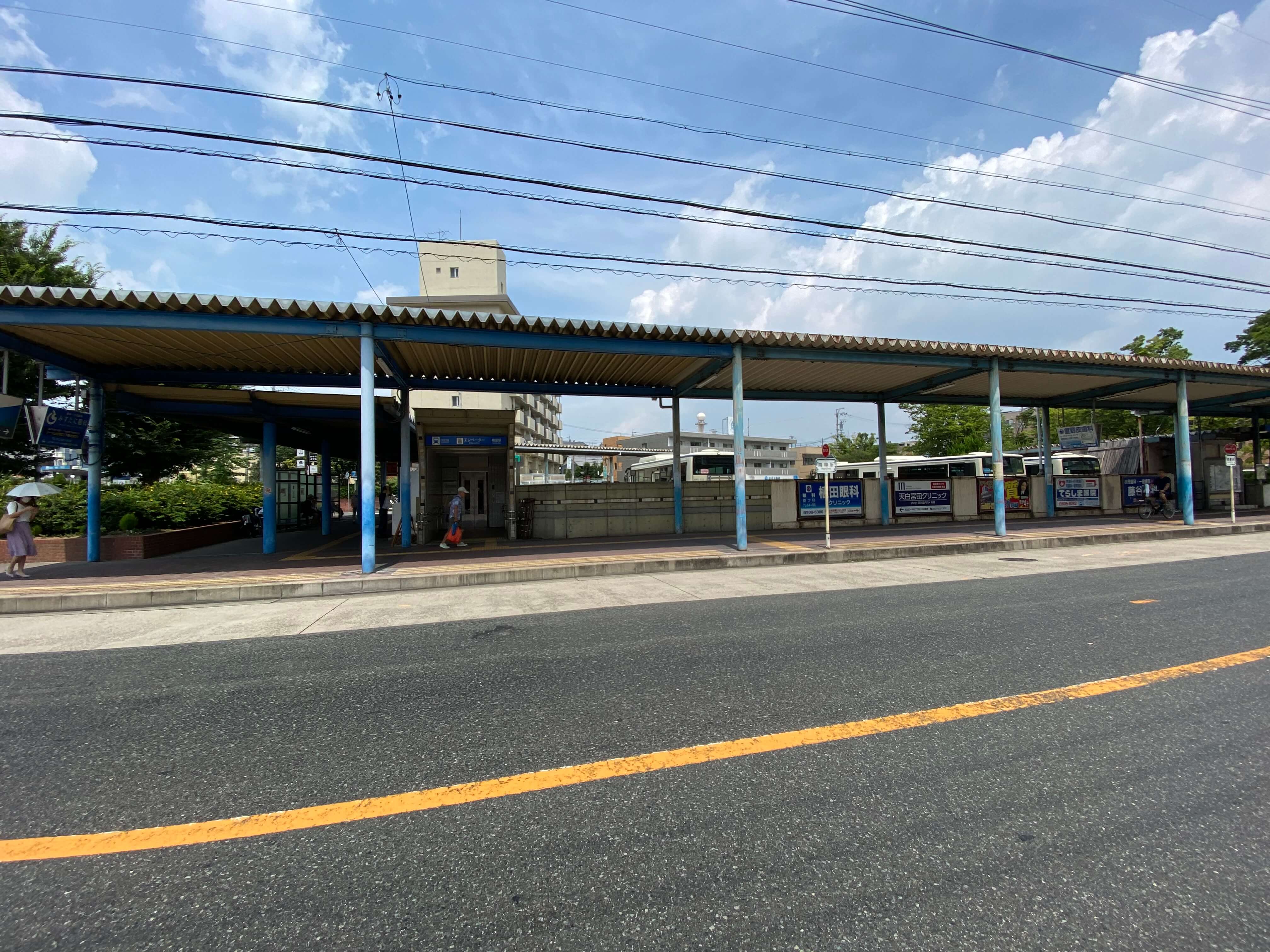 地下鉄植田駅と名古屋市営「地下鉄植田」バスターミナル
